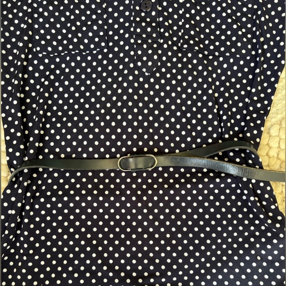 Enfocus Studio Blue and White Shirt Dress - Picture 9 of 9